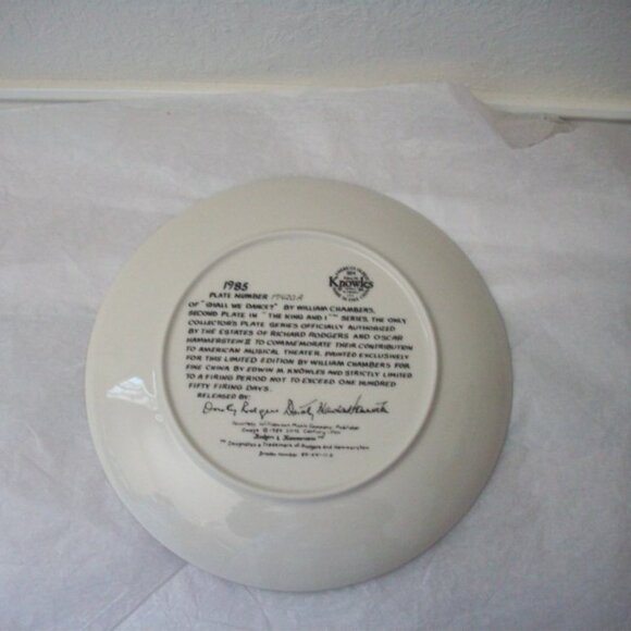 Bradford Exchange Shall We Dance Plate 85 w/papers - Picture 2 of 5